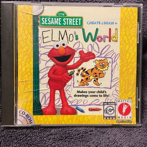 Elmo’s World CD-ROM Game Sesame Street - Picture 1 of 4